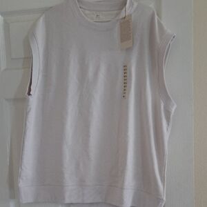 Sleeveless White Top